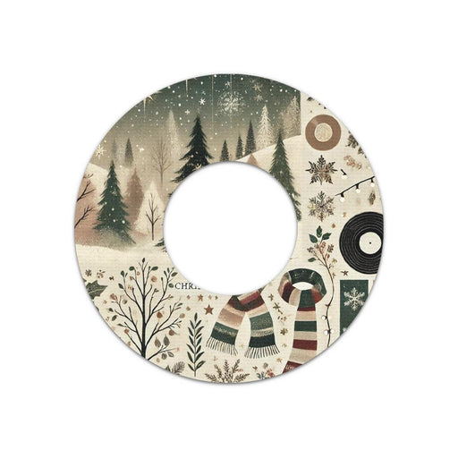 Peelz Cottagecore Christmas Freestyle Libre 2 Patch Tape - Pump Peelz Patch Medical Tape