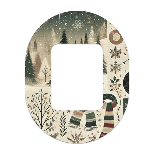 Peelz Cottagecore Christmas Tandem Mobi Patch Tape - Pump Peelz Patch Medical Tape