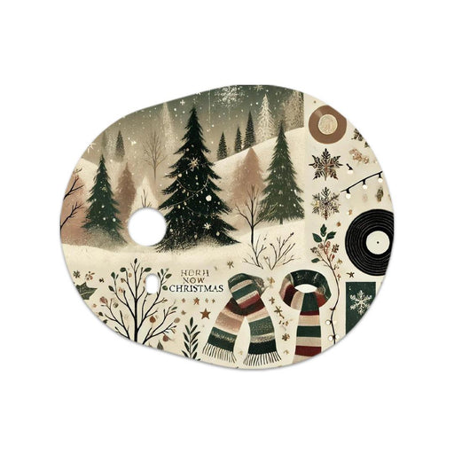 Peelz Cottagecore Christmas Sticker for the DEXCOM G7 and Stelo Transmitter Peelz/Stickers
