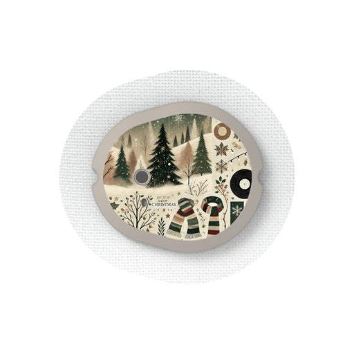Peelz Cottagecore Christmas Sticker for the DEXCOM G7 and Stelo Transmitter Peelz/Stickers