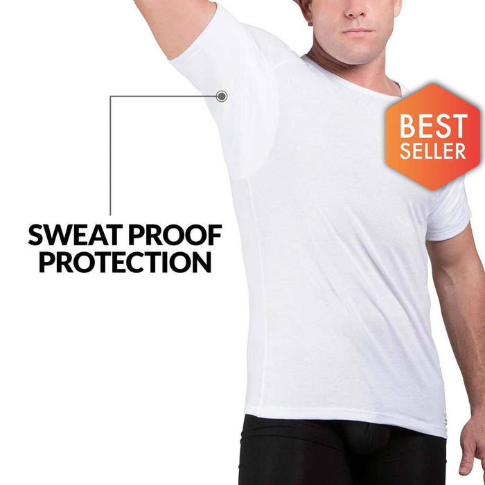 Crew Neck Cotton Sweat Proof Undershirt For Men by Ejis