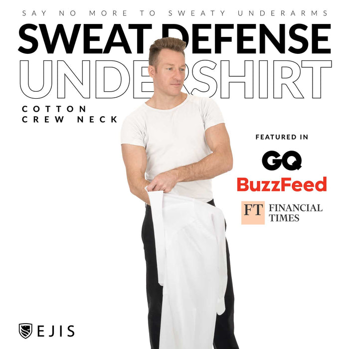 Crew Neck Cotton Sweat Proof Undershirt For Men by Ejis