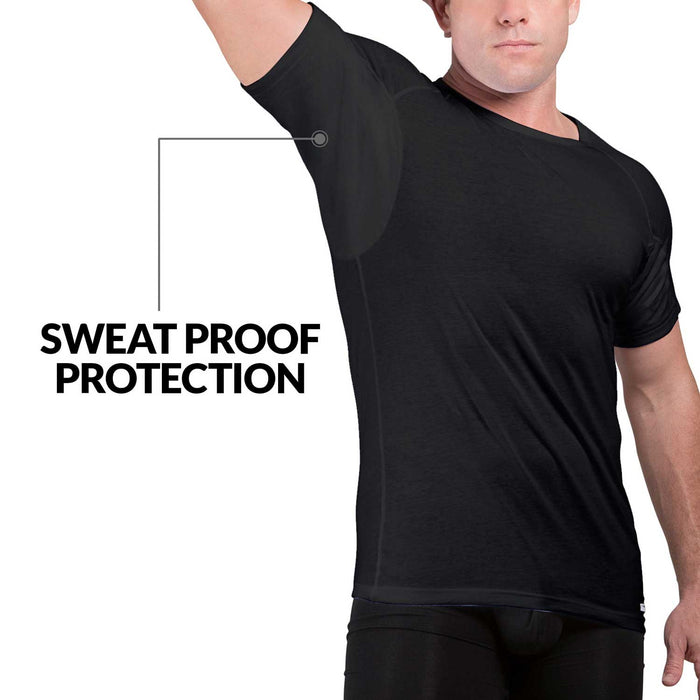 Crew Neck Cotton Sweat Proof Undershirt For Men by Ejis