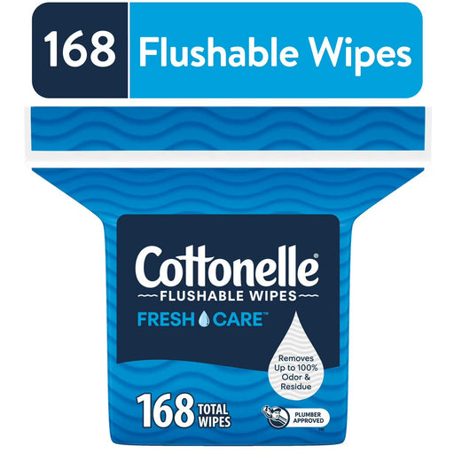 Cottonelle Cottonelle Fresh Care Flushable Wipes Refill 168ct Bath & Body White Smoke