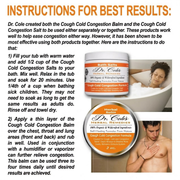COLEHERBALS LLC 26 - Dr. Cole’s Organic Cough Cold Congestion Relief Balm Herbal White Smoke