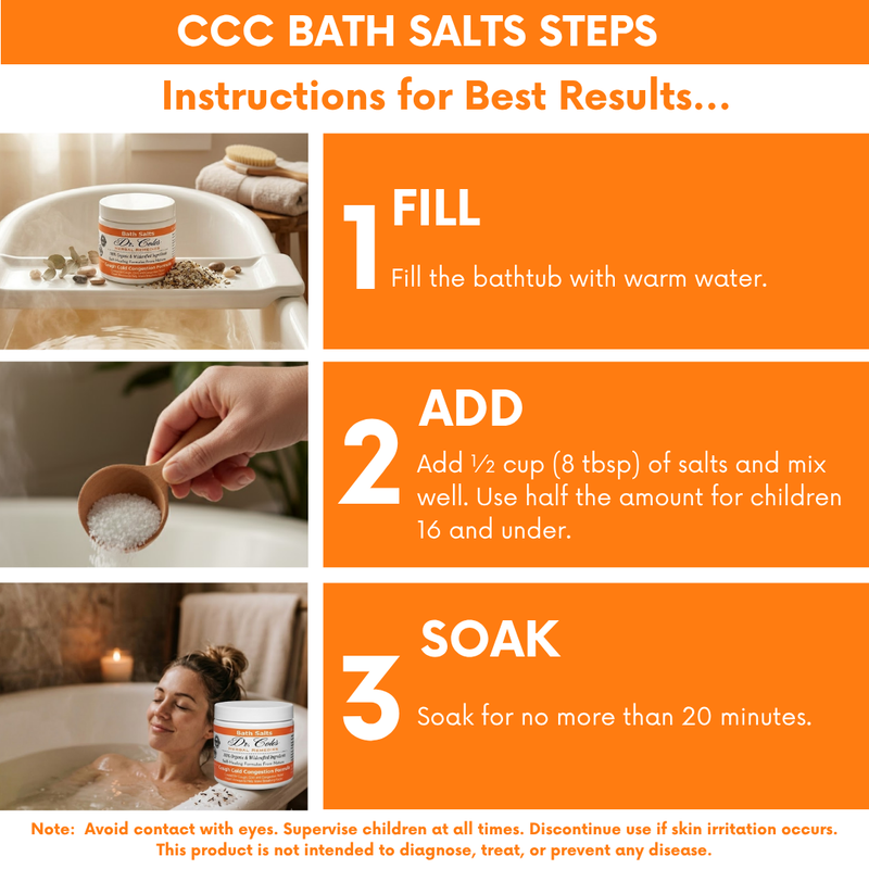 28 - Dr. Cole's Organic Cough Cold Congestion Bath Salts