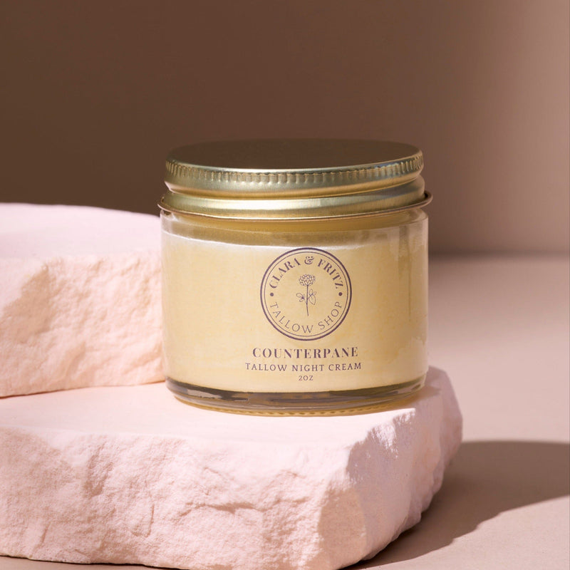 Clara & Fritz Tallow Shop Counterpane Tallow Night Cream Lotion & Moisturizer