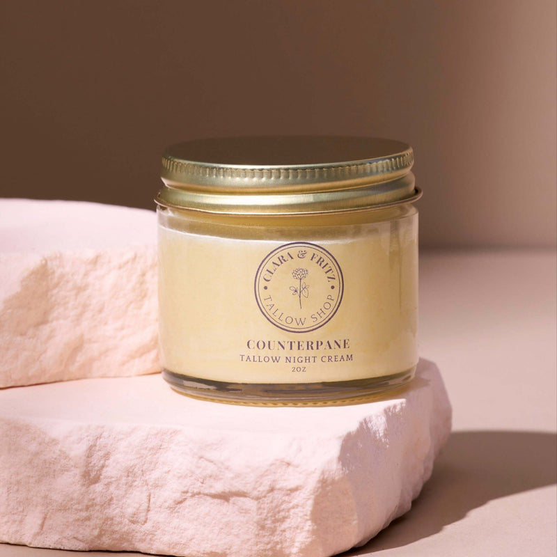 Clara & Fritz Tallow Shop Counterpane Tallow Night Cream Lotion & Moisturizer