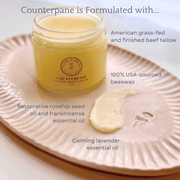 Clara & Fritz Tallow Shop Counterpane Tallow Night Cream Lotion & Moisturizer