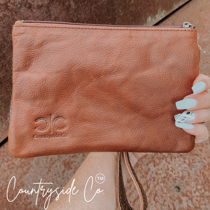 Rustic Couture Cowhide Wristlet by Countryside Co. by Countryside Co.