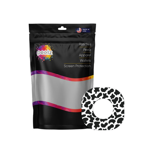 Peelz Cow Print Dexcom G7 and Stelo Patch Tape - Pump Peelz Patch Medical Tape