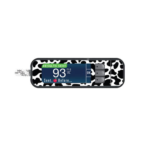 Peelz Cow Print Sticker for Bayer Contour Next Glucometer Peelz/Stickers