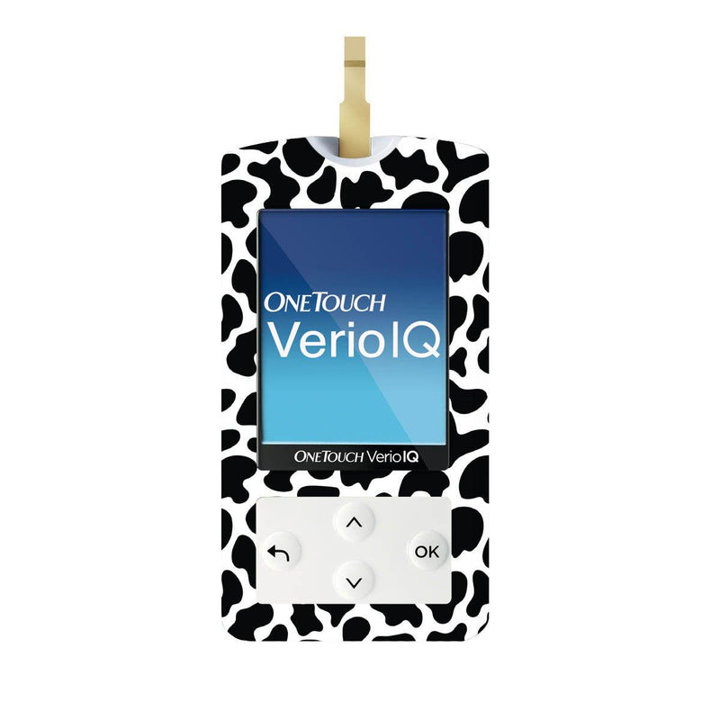 Peelz Cow Print for OneTouch Verio IQ Glucometer Peelz/Stickers
