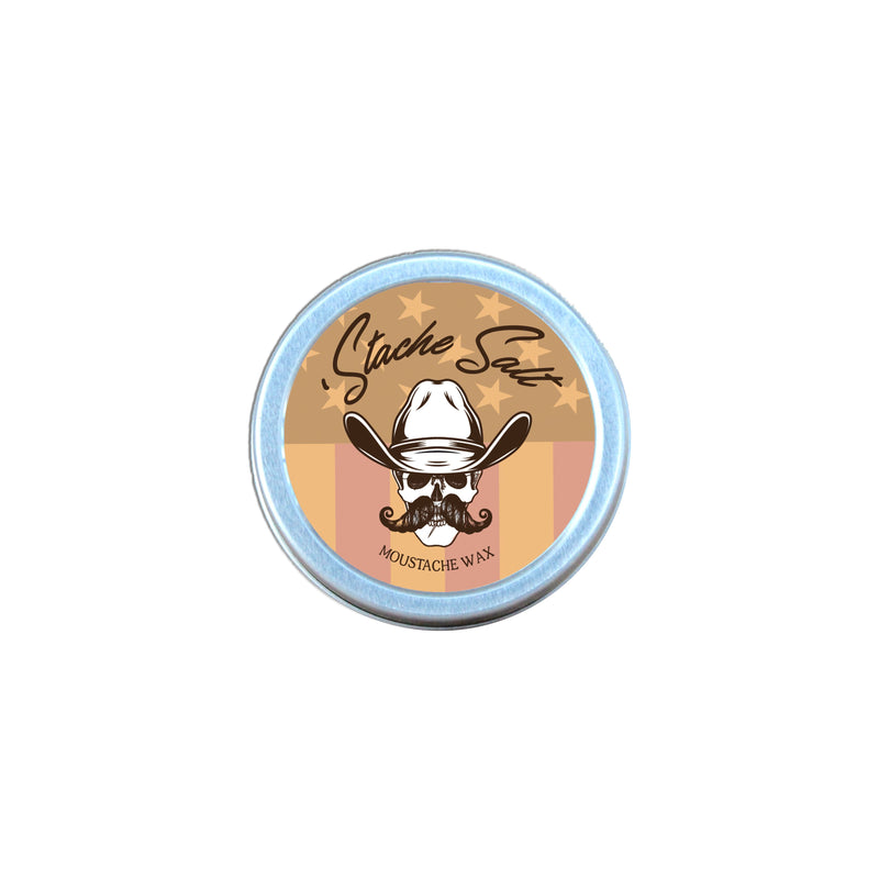 Stache Salt Moustache Wax Cowboy - Medium Hold Moustache & Beard Wax Moustache Wax