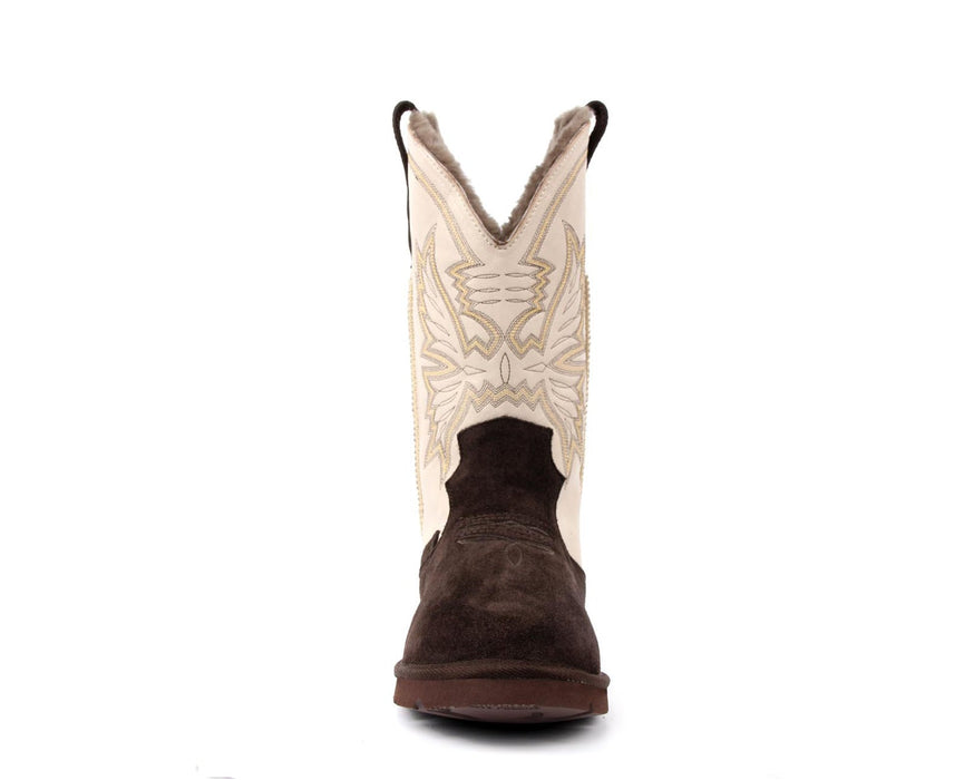 Men's Cowboy Boot - Espresso/Cream