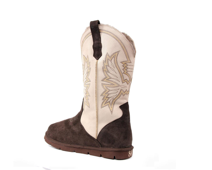 Men's Cowboy Boot - Espresso/Cream