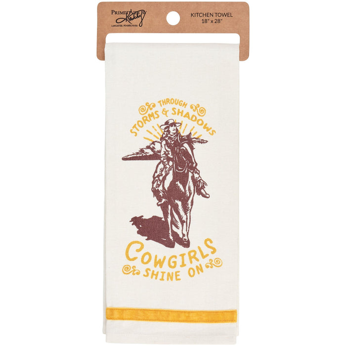 The Bullish Store - Cowgirls Kitchen Towel | Western-Themed Tea Hand Dish Cloth | 18" X 28"