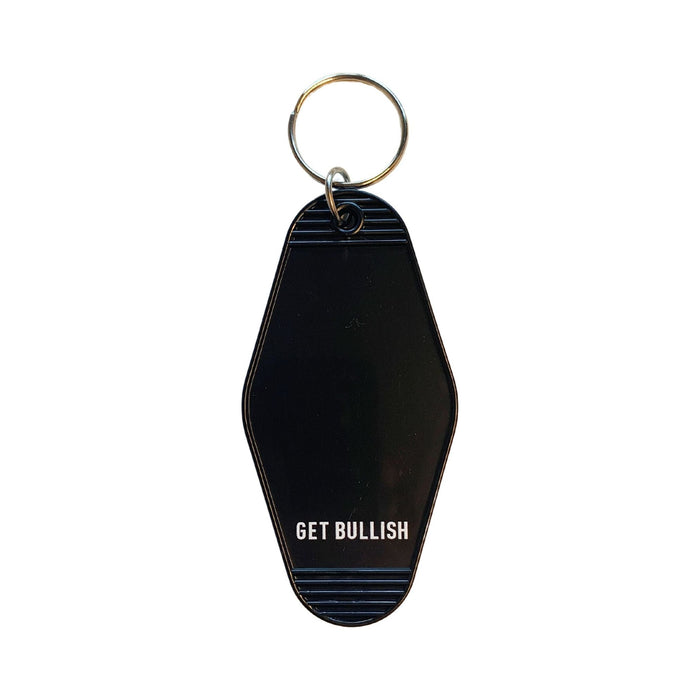 Crafty Illicit Activities Motel Style Keychain in Black