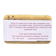 Fern Valley Soap Natural Goat Milk Soap | Exfoliating Scrub | Cranberry Pomegranate Goat Milk Soap