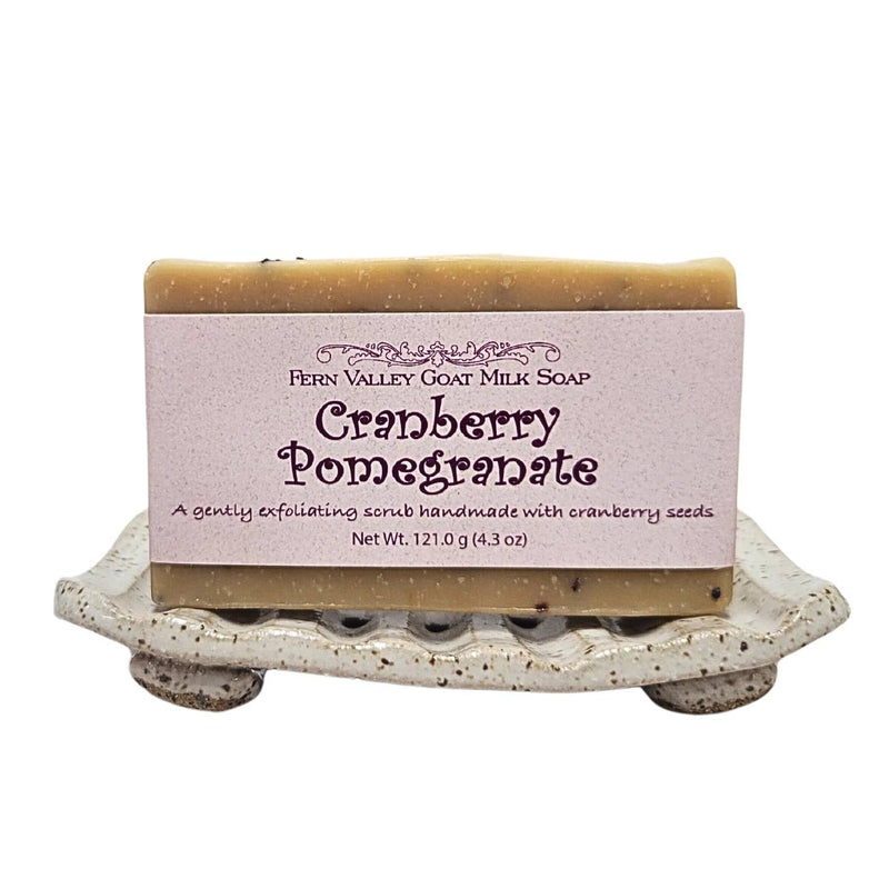 Fern Valley Soap Natural Goat Milk Soap | Exfoliating Scrub | Cranberry Pomegranate Goat Milk Soap