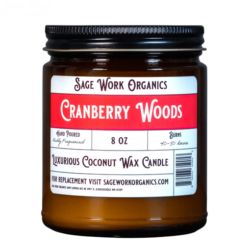 SageWork Organics Cranberry Woods Candle Scented Candles
