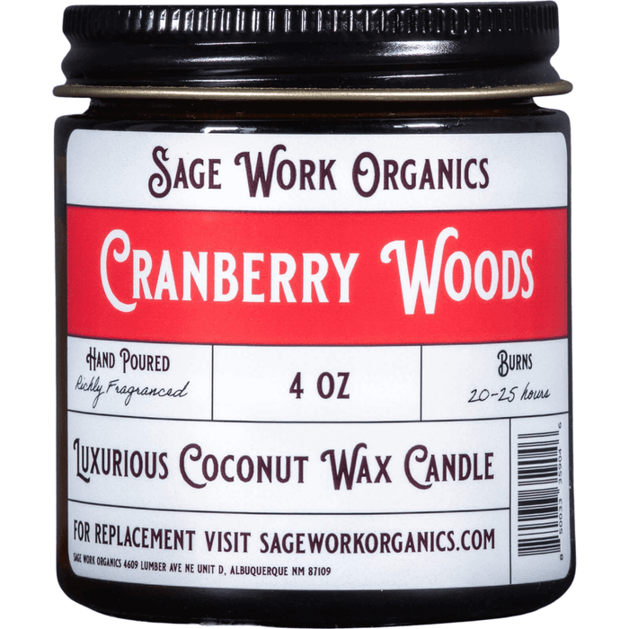 Sagework Organics - Cranberry Woods Candle