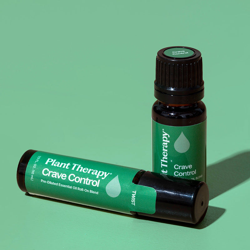 Plant Therapy Crave Control Essential Oil Blend Pre-Diluted Roll-On Essential Oil