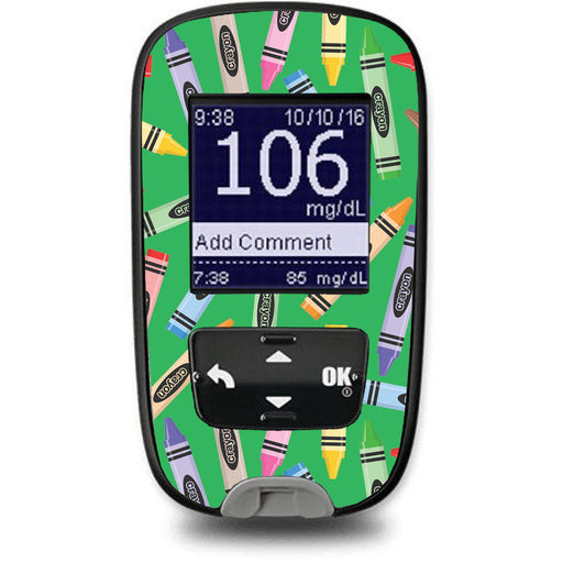 Peelz Crayons Sticker for the Accu-Chek Guide Glucometer Peelz/Stickers