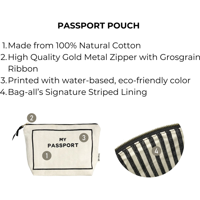 Bag-All - Passport Pouch, Cream