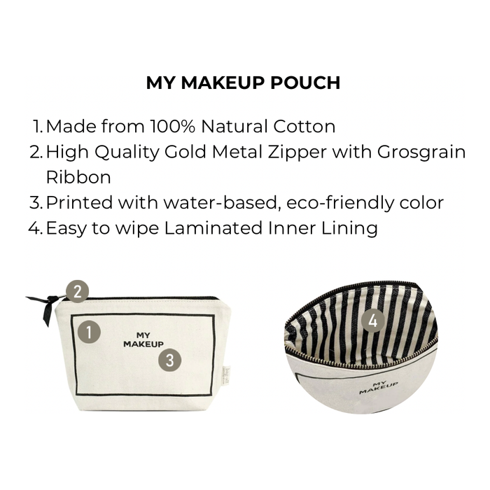 Bag-All - My Makeup Pouch, Coated Lining Cream