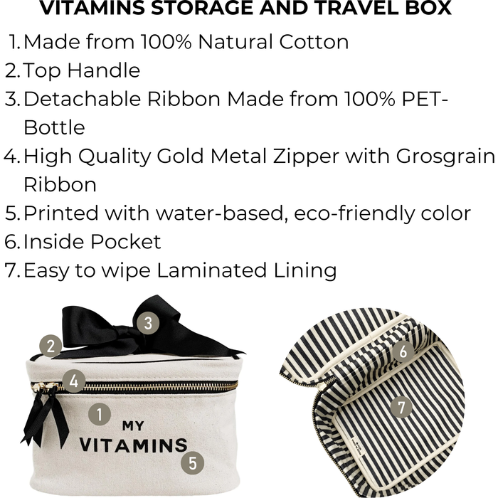 Bag-All - Vitamins Storage And Travel Box, Cream