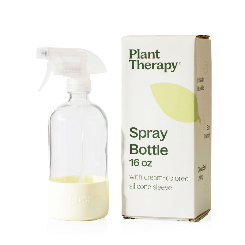 Plant Therapy Glass Spray Bottle with Chamomile Sleeve Household