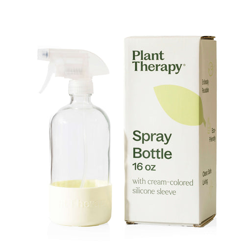 Plant Therapy Glass Spray Bottle with Chamomile Sleeve Household