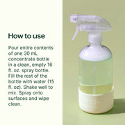 Plant Therapy Glass Spray Bottle with Chamomile Sleeve Household