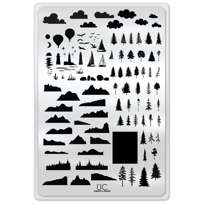 UberChic Beauty Create-A-Scape Stamping Plate