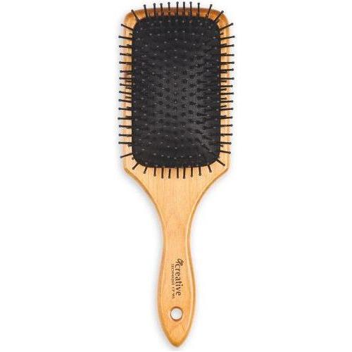 Creative Pro Hair Tools Eco-Friendly Wood Paddle Nylon Hair Brush Hair Brush