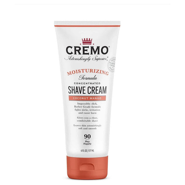 Cremo Moisturizing Shave Cream Coconut Mango 6 Oz