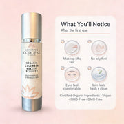 Glimmer Goddess® Organic Skin Care Organic Cucumber Makeup Remover – No Oily Residue Cleansers & Scrubs