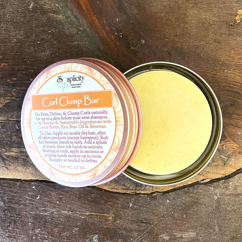 Soaplicity Curl Clump Bar - Defrizz & Relock Curl Pattern on No-Poo Days Hair Products