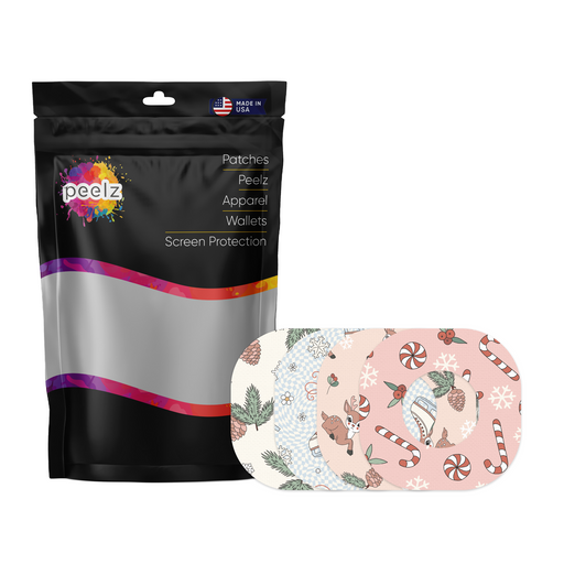 Peelz Cute Christmas Variety Dexcom G7 and Stelo Patch Tape - Pump Peelz Patch Medical Tape
