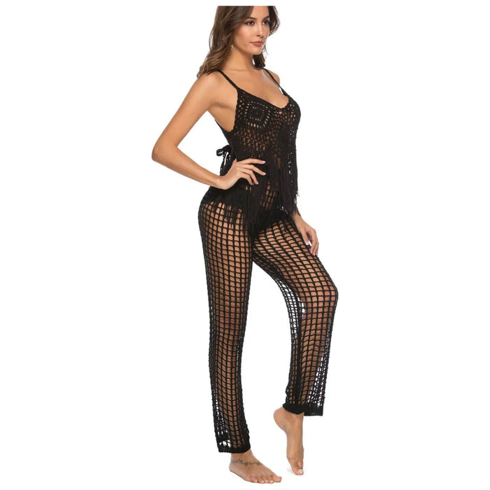 Cutout High Waist Swim Pants