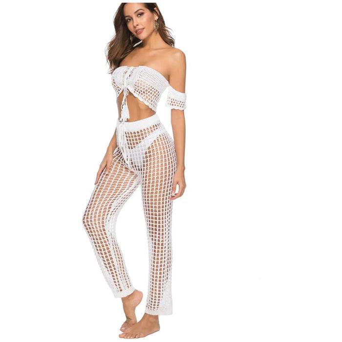 Cutout High Waist Swim Pants