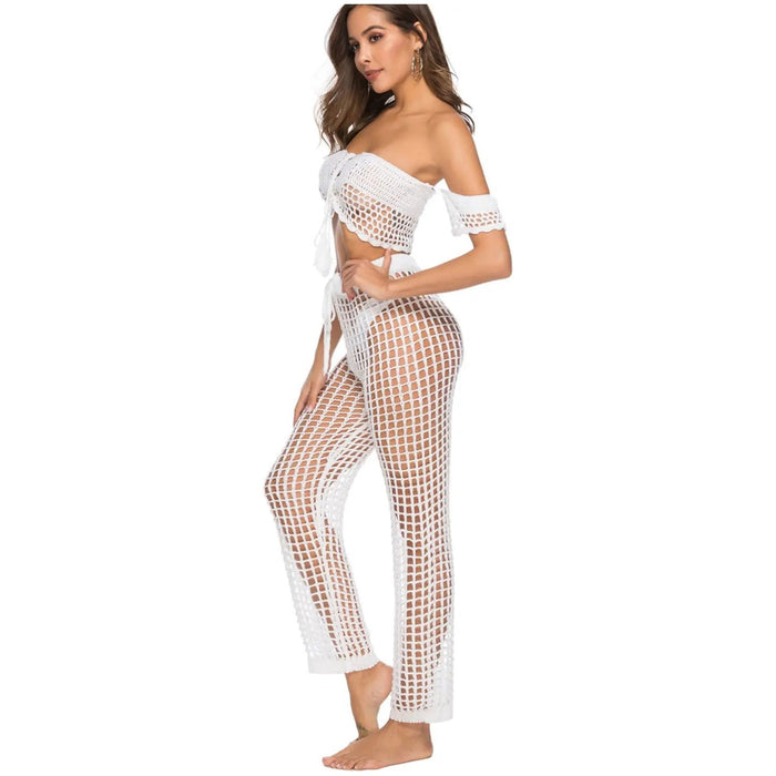 Cutout High Waist Swim Pants