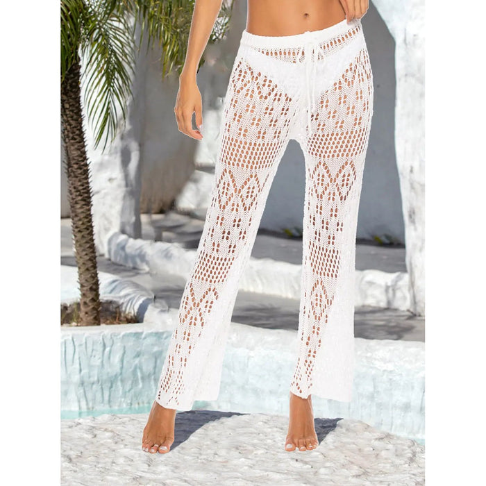 Cutout Straight Swim Pants