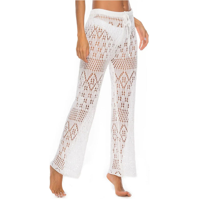 Cutout Straight Swim Pants