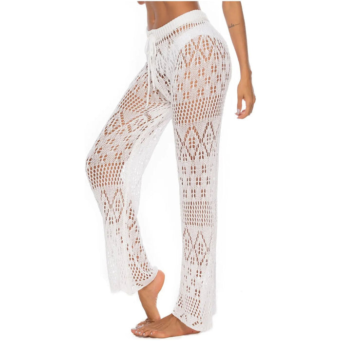 Cutout Straight Swim Pants