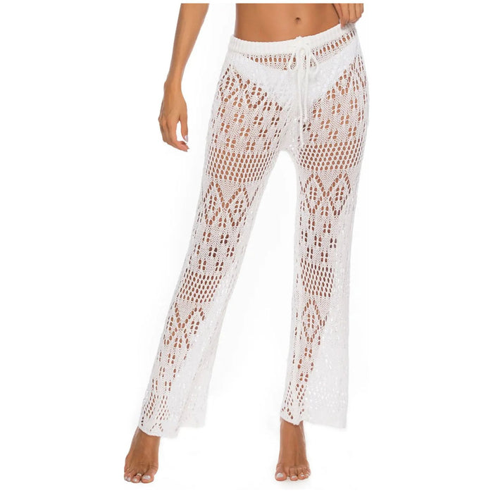 Cutout Straight Swim Pants