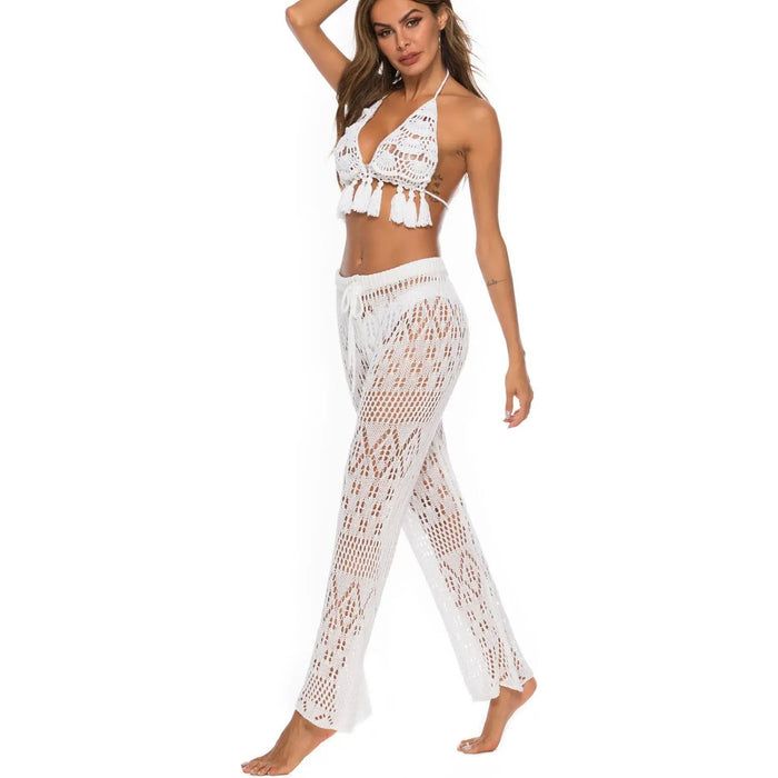 Cutout Straight Swim Pants