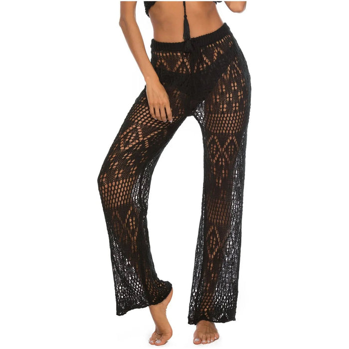 Cutout Straight Swim Pants