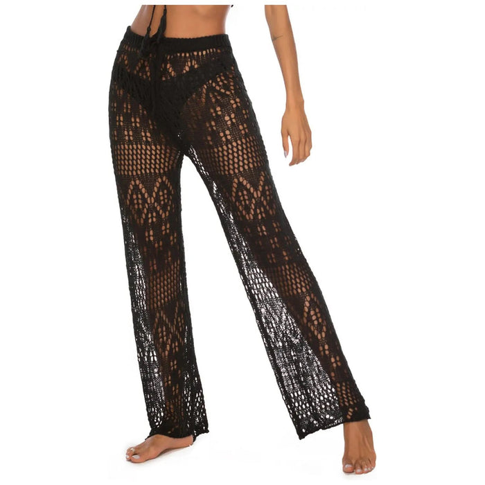 Cutout Straight Swim Pants